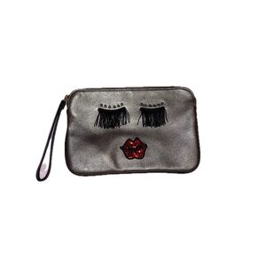 Betsy Johnson Eyelash and Glitter Lips Bag